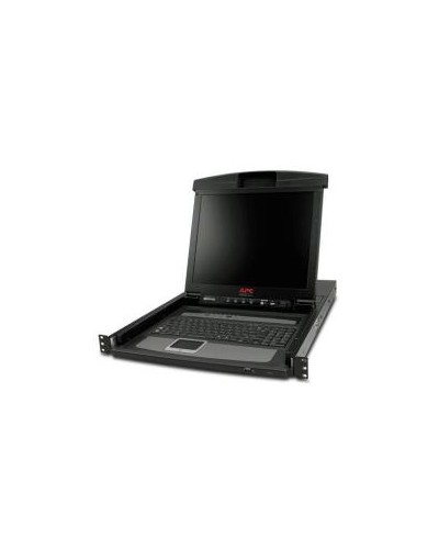 Console LCD rack 17" con commutatore KVM analogico a 8 porte integrato