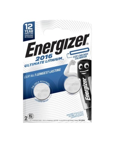 Batteria a bottone CR2016 Ultimate Lithium Performance BP2 3V