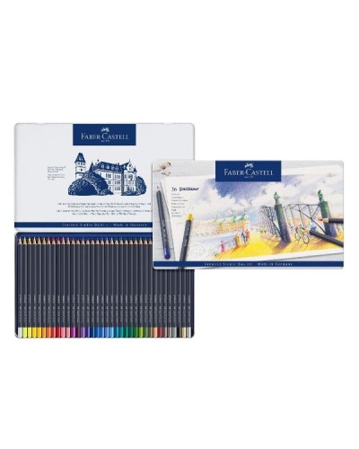 Matite colorate Goldfaber conf. metallo da 36