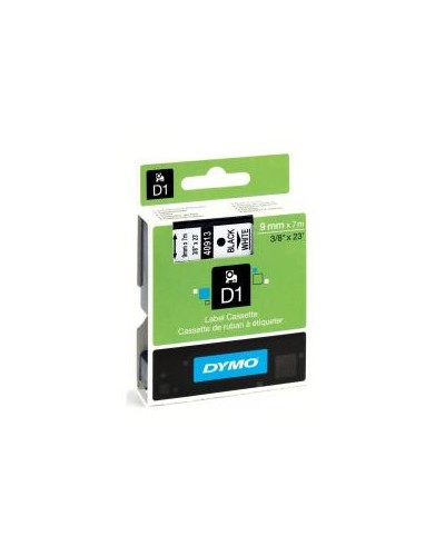 Nastri standard D1 9mmx7m nero/bianco
