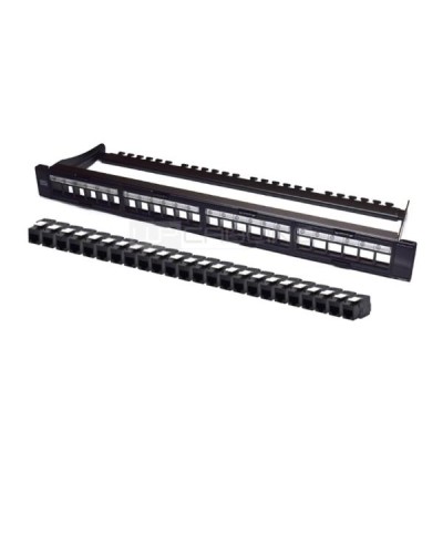 PANN.1U CON 24 RJ45U CAT.6 NERO
