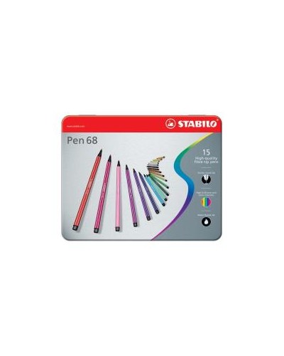 AST15 STABILO PEN 68 COL ASSORT