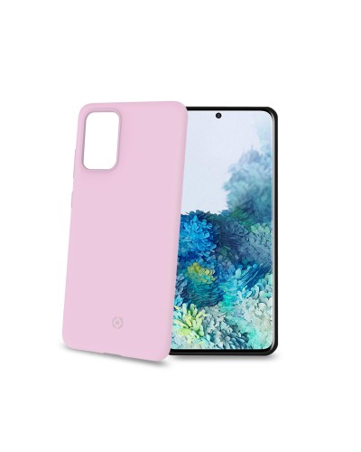 FEELING - Cover morbida in silicone liquido con finitura soft touch e bordi anti scivolo colore rosa compatibile con Samsung Ga