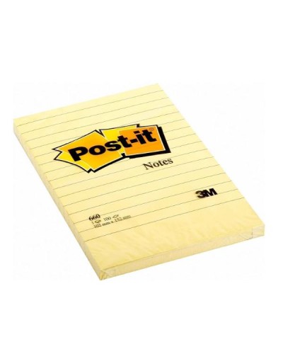 CF6POST-IT LARGENOTE 102X152 RIGHE