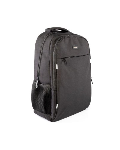 NILOX TECH - Zaino per Notebook/Laptop 15.6", 5 ampi scomparti, schienale rinforzato, spallacci imbottiti e regolabili, presa U