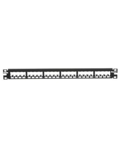 PANNELLO 1U PER 24 RJ45S MINICOM NERO