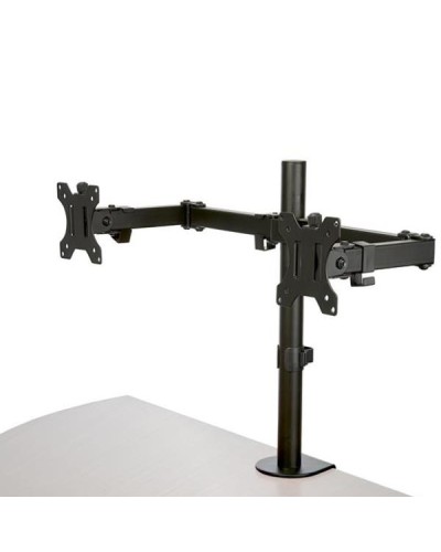 Staffa per due monitor con montaggio su scrivania