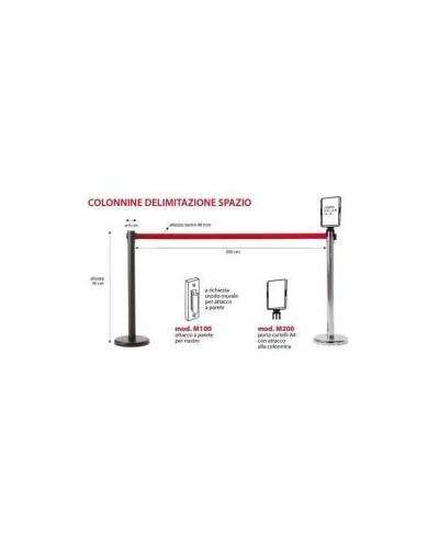 KIT COLONNINA CR COMPL.NASTRO ROSSA