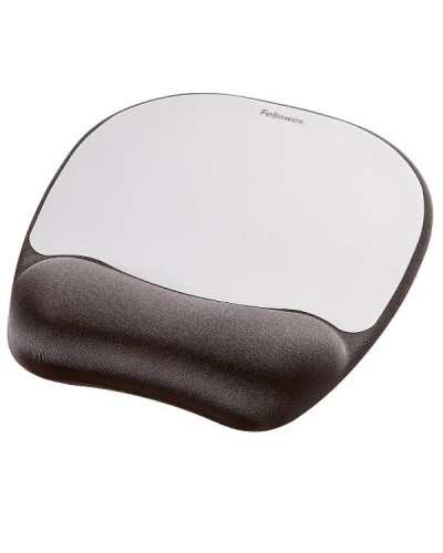 9175801  Tappetino mouse con poggiapolsi in Memory Foam - Argento