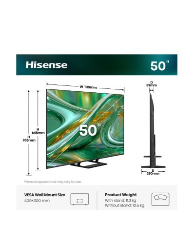 50 E89S MINI LED 4K ULTRA HD SMART VIDAA REFRESH RATE 144HZ