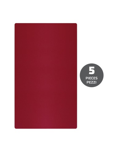 PROSKIN5 - Pellicola da 5 pezzi con texture colore rosso per il retro dello smartphone compatibile con i plotter ProScreen, Pro