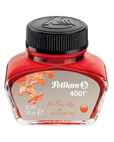 INCHIOSTRO STILOGRAFICA PELIKAN 4001 ROSSO ML 30