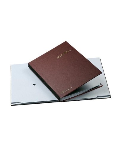 LIBRO FIRMA MARRONE CON PORTA ETICHETTA INTERCAMBIABILE