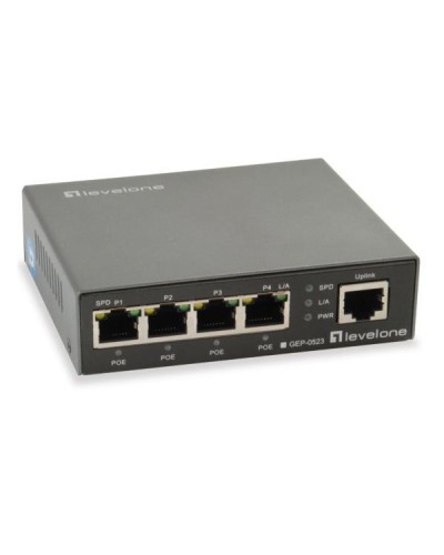 LEVELONE GEP-0523 - SWITCH 5-PORTE POE GIGABIT 60W