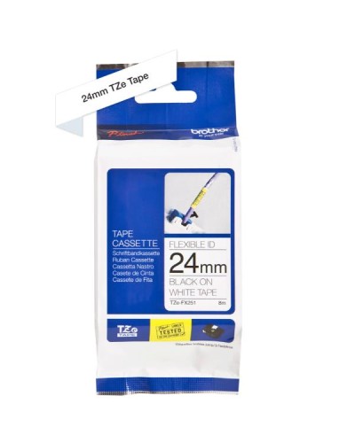 NASTRO LAMINATO FLESS 24MM NERO/BIA