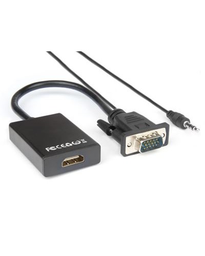 VGA M to HDMI F con audio Jack 3,5mm