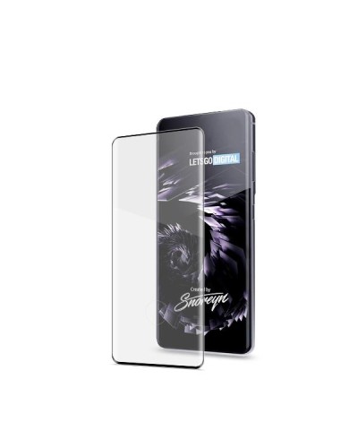 3DGLASS - Vetro 9H con bordo colorato nero per schermo curvo compatibile con Samsung Galaxy S21 Ultra 5G/ Galaxy S21 Ultra 5G E