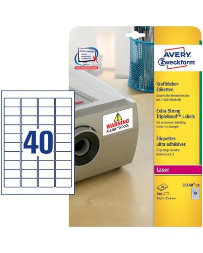 ETICHETTE SUPER ADERENTI - 45,7 x 25,4 mm