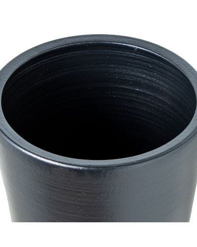 Vaso Alexandra House Living in Ceramica Nero Lucido - 40 x 72 cm, Elegante Arredo per Casa Moderno