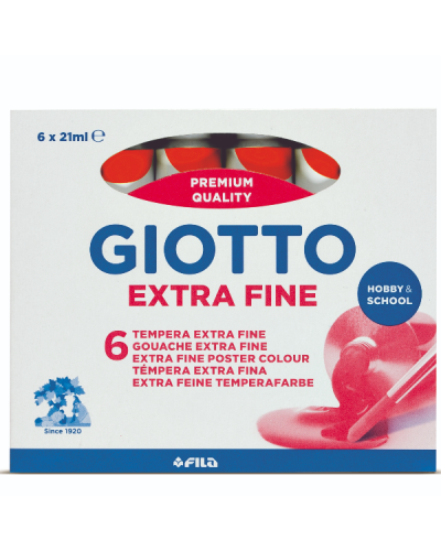 Giotto Tempera Extra in tubetto - confezione 6 pz Rosso Carminio