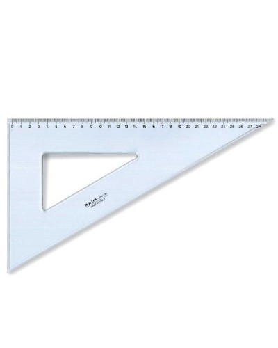 SQUADRA 60° DI 30 CM LINEA  UNI
