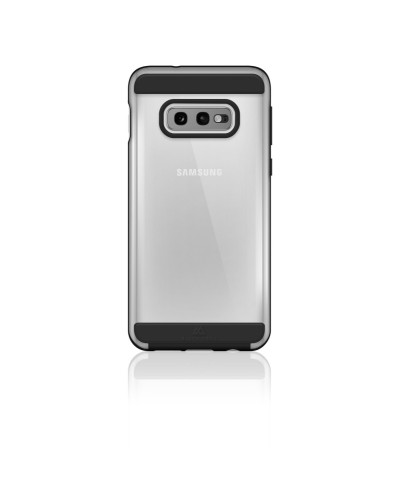 AIR ROBUST - Cover Ultra protettiva in TPU trasparente e finiture colore nero opache bordi rialzati compatibile con Samsung Gal