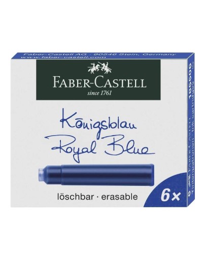 Cartucce Per Penna Stilografica, 6 Pezzi, Blu