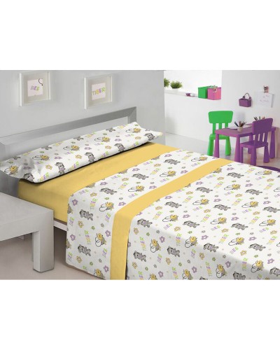 Set Copripiumino Hosteline FLO Multicolore Singolo 2 Pezzi 135x200cm