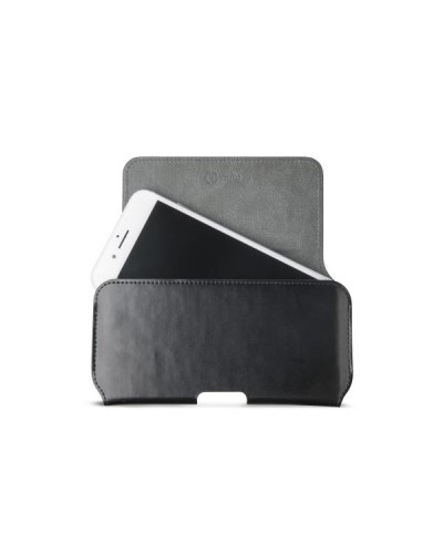 BELTPRO - Custodia universale orizzontale con passante cintura in pelle sintetica compatibile con smartphone fino a 6.1" dimens