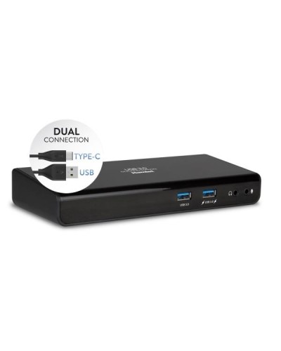 HDOCKS300TC - USB-C + 6USB+LAN+HDMI+DVI/VGA+AUDIO