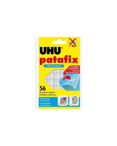 56 Gommini adesivi UHU PATAFIX trasparente