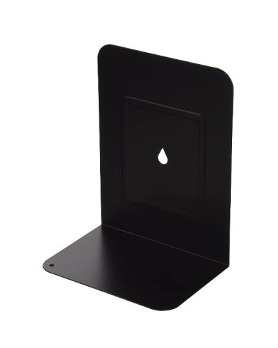 COPPIA 2 REGGILIBRI IN METALLO NERO