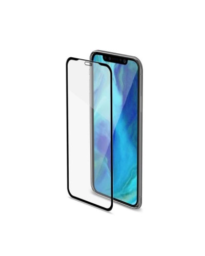 FULLGLASS - Vetro 9H con bordo colorato nero compatibile con Apple iPhone Xs Max