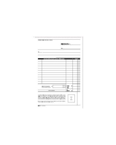 CF10BLOCCO RICEVUTA SANITAR 50X2RIC