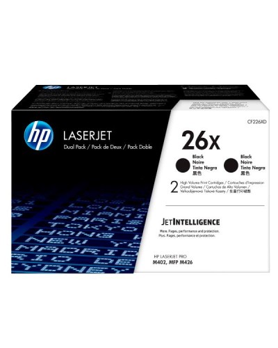HP 26X 2PACK HIGH YIELD BLACK TONER