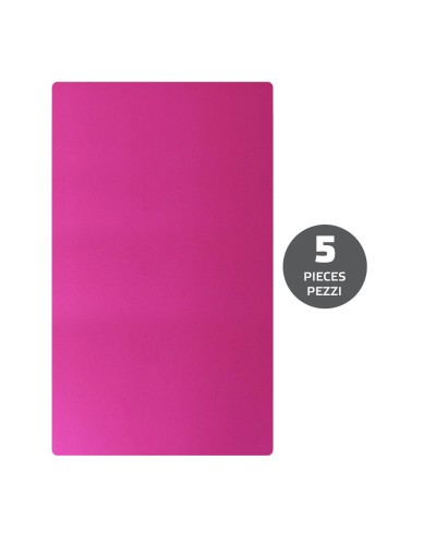 PROSKIN5 - Pellicola da 5 pezzi con texture colore rosa per il retro dello smartphone compatibile con i plotter ProScreen, ProS