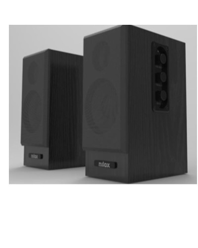 NILOX TECH - Casse preamplificate, potenza audio 30 Watt, lunghezza cavo 1.5 mt, ingresso RCA