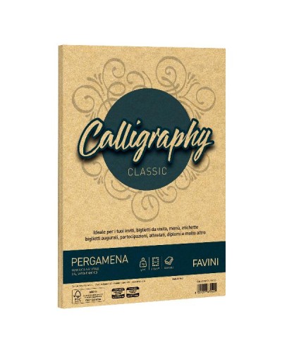 CALLIGRAPHY pergamena - Oro - 90g/m2 – 50 fogli