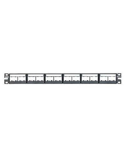 PANNELLO 1U PER 24 RJ45U MINICOM NERO