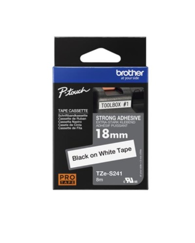 NASTRO 18MM NERA/BIANCO ADES RESIS