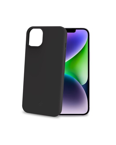 CROMO - Cover in morbido TPU con finitura soft touch colore nero compatibile con Apple iPhone 15 Plus [IPHONE 15 CASES]