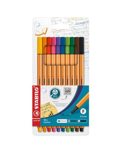 AST10  FINELINER POINT 88  COL ASS