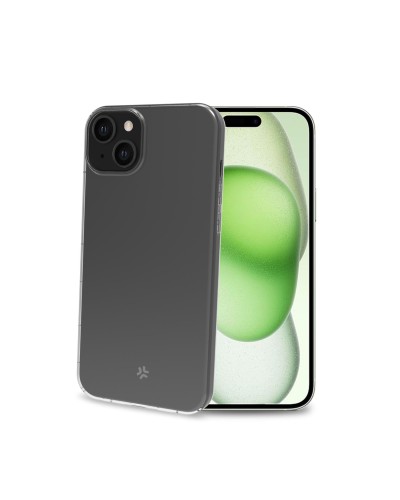 HEXAGEL - Cover trasparente semi rigida, ultra resistente in Poliuretano + Policarbonato compatibile con Apple iPhone 15 Plus [