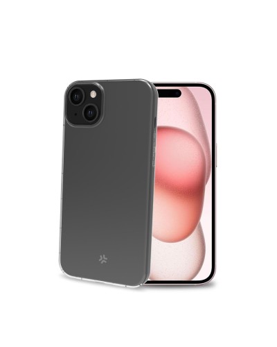 HEXAGEL - Cover trasparente semi rigida, ultra resistente in Poliuretano + Policarbonato compatibile con Apple iPhone 15 [IPHON