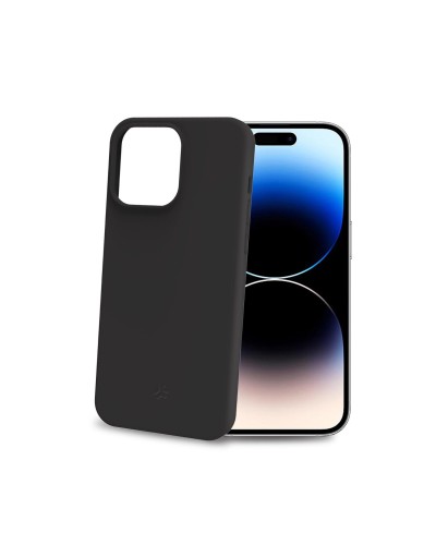 CROMO - Cover in morbido TPU con finitura soft touch colore nero compatibile con Apple iPhone 15 Pro [IPHONE 15 CASES]
