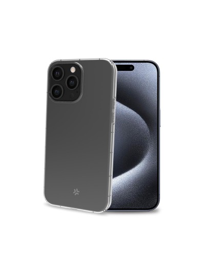 HEXAGEL - Cover trasparente semi rigida, ultra resistente in Poliuretano + Policarbonato compatibile con Apple iPhone 15 Pro [I