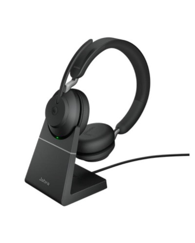 JABRA EVOLVE2 65 MS STEREO NEROcon base di ricarica