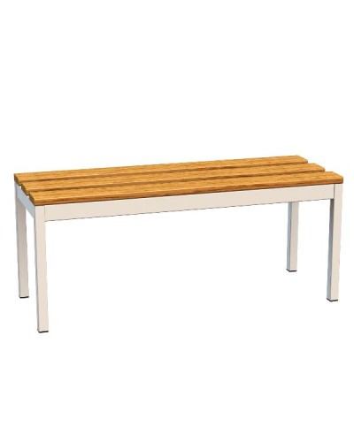 PANCA IN ACCIAIO LEGNO L.100CM