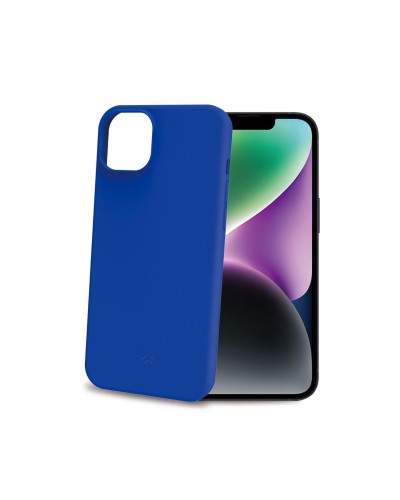 CROMO - Cover in morbido TPU con finitura soft touch colore blu compatibile con Apple iPhone 15 [IPHONE 15 CASES]