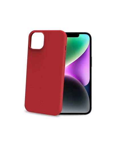 CROMO - Cover in morbido TPU con finitura soft touch colore rosso compatibile con Apple iPhone 15 [IPHONE 15 CASES]